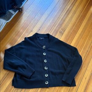 Quince Black Women's Cardigan Sweater NWOT Brand New.